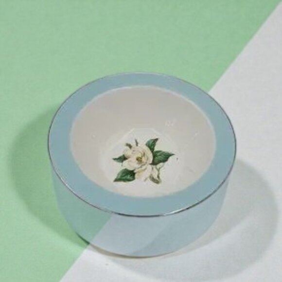 MCM Vintage Lifetime China Co Vegetable Bowl Magnolia Pattern - Picture 3 of 7